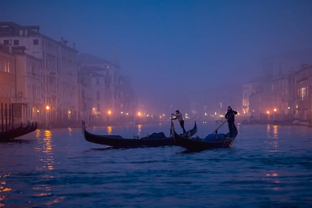 Nightlife in Venice Italy