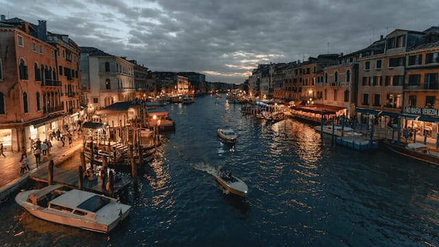 Nightlife in Venice Italy